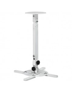 Hama Soporte de Techo para Proyector - Soporta hasta 15kg - Altura Ajustable entre 13 y 63.5cm - Giratorio 360Â-- Acero -