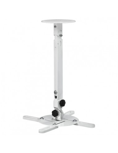 Hama Soporte de Techo para Proyector - Soporta hasta 15kg - Altura Ajustable entre 13 y 63.5cm - Giratorio 360Â-- Acero -
