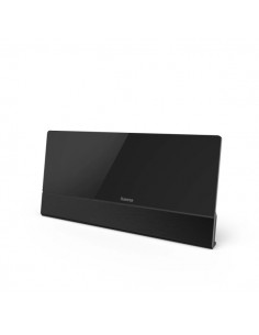 Hama Premium Antena de Interior Plana - Cable Coaxial 1.27m - DAB-- DAB - DVB-T2 - FM - 28x13.5x1.5cm - Color Negro