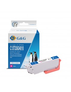G&G Epson T3363 T3343 (33XL) Magenta Cartucho de Tinta Generico - Reemplaza C13T33634012 C13T33434012