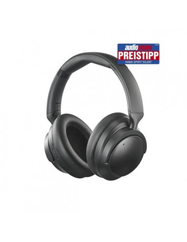 Hama Spirit Silent Auriculares con Microfono Omnidireccional - Bluetooth - Diadema Ajustable - Plegable - Asistente de Voz -