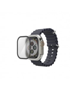 Hama Super Hybrid Protector de Pantalla para Apple Watch - 49mm - Antihuellas - Flexiglas rPET - Color Transparente