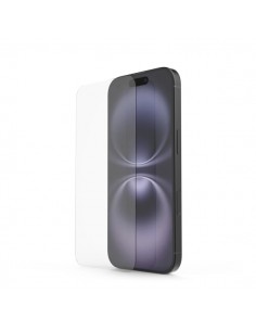 Hama Clear Protect Protector de Pantalla para iPhone 16 - Antihuellas - Vidrio de Seguridad - Grado de Dureza 9H - Color