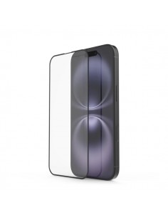 Hama Cristal Protector para iPhone 16 - Vidrio Templado - Antihuellas - Grado de Dureza 10H - Proteccion D3O - Color