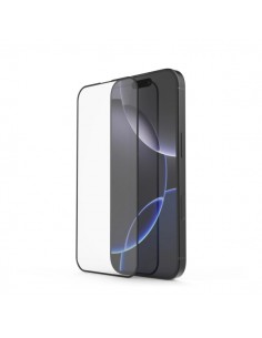 Hama Cristal Protector para iPhone 16 - Vidrio Templado - Antihuellas - Grado de Dureza 10H - Proteccion D3O - Color