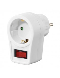 Hama Apatador de Enchufe con Interruptor - Potencia Maxima 3680W - Color Blanco