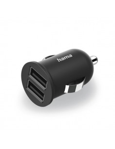 Hama Cargador de Coche 12W - 2xusb-A - Color Negro