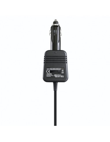 Hama Fuente de Alimentacion para Coche 12W - Pantalla LED - Indicador LED - Voltaje Variable - Color Negro