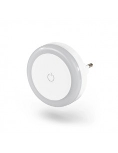 Hama Touch Luz LED Nocturna con Enchufe - IP20 - 6.4x6.4x6.3cm - Color Blanco