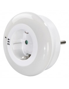 Hama Luz LED Nocturna - Potencia 0.8W - IP20 - Sensor de Luz - Color Blanco
