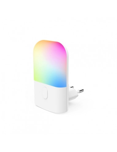 Hama Color Luz LED Nocturna con Enchufe - Potencia 0.5W - IP20 - Sensor de Luz - 5.8x8x5.1cm - Color Blanco