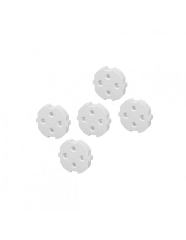 Hama Pack de 5 Protectores de Enchufe sin Adhesivo - Proteccion Infantil Ante Accidentes Electricos por Contacto - Color