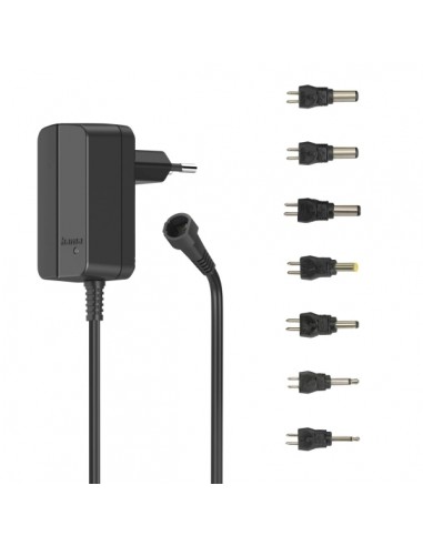 Hama Fuente de Alimentacion Multidispositivo - Potencia 7.2W - Indicador LED - 7 Adaptadores - Intensidad Maxima 0.6A -