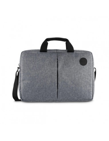 Hama Genua Maletin para Portatiles hasta 15.6" - Poliester - Bandolera Ajustable - Bolsillo Frontal - 42.5x5x31cm - Color Gris