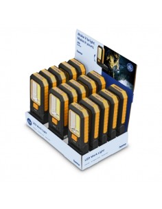 Hama W210 Lampara LED de Trabajo - Iman - Gancho Desplegable - Cabezal 180Â-- Color Negro y Amarillo