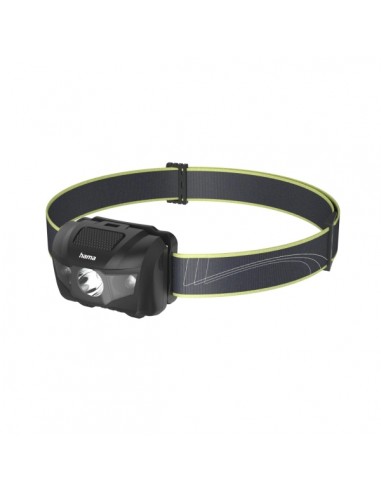 Hama Hl200 Linterna Frontal LED - Cinta para la Cabeza - 200 Lumenes - Autonomia hasta 4h - Funciona con 3 Pilas AAA - IP44 -