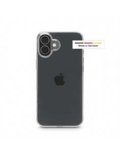 Hama Always Clear Funda para iPhone 17 - Antideslizante - Poliuretano Termoplastico - Bordes Elevados - Color Transparente