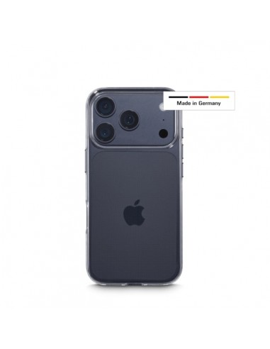 Hama Always Clear Funda para iPhone 17 Pro - Antideslizante - Especial Antiamarilleo - Poliuretano Termoplastico - Bordes