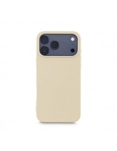 Hama Fantastic Feel Funda para iPhone 17 Pro Max - Antideslizante - Poliuretano Termoplastico - Bordes Elevados - Color Beige