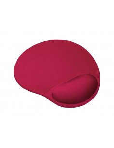 Trust BigFoot Alfombrilla Raton Ergonomica - ReposamuÃ±ecas de Gel - 23.6 x 20.5 cm - Color Rojo