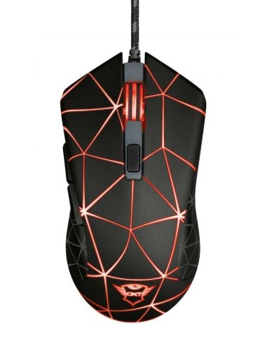 Trust Gaming GXT 133 Locx Raton USB 4000dpi - 6 Botones - Iluminacion LED - Cable Trenzado de 1.80m - Uso Ambidiestro - Color