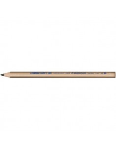 Staedtler Noris Natural 119 Jumbo Lapiz de Grafito Triangular 2B 4mm - Madera Certificada FSC - Cuerpo de Color Madera Natural