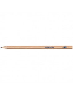 Staedtler Noris Natural 130 Lapiz de Grafito Hexagonal 2B - Madera Certificada FSC - Cuerpo de Color Madera Natural