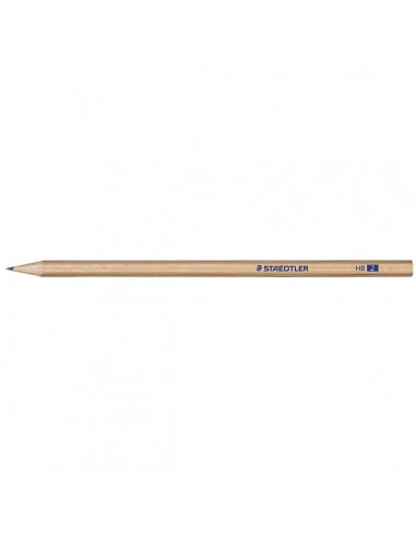 Staedtler Noris Natural 130 Lapiz de Grafito Hexagonal HB - Madera Certificada FSC - Cuerpo de Color Madera Natural