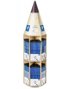 Staedtler Mars Lumograph 100 Expositor con 576 Lapices de Grafito de Graduaciones Surtidas - Alta Resistencia a la Rotura -