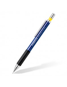 Staedtler Mars Micro 775 Portaminas 0.3mm - Punta Metalica Retractil - Mina Amortiguada - Grip de Caucho - Clip Metalico -