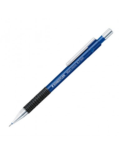 Staedtler Mars Micro 775 Portaminas 0.7mm - Punta Metalica Retractil - Mina Amortiguada - Grip de Caucho - Clip Metalico -