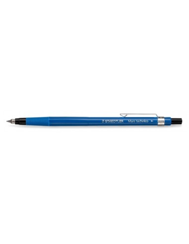 Staedtler Mars Technico 788 Portaminas 2mm HB - Afilaminas Incorporado - Clip Metalico - Color Azul