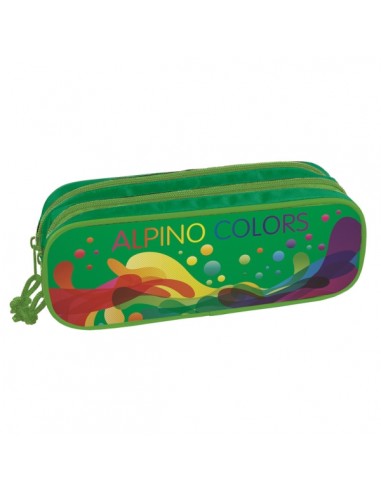 Alpino Colors Portatodo de 2 Cremalleras - Refuerzo Interior - Medida 23x9 5x7cm