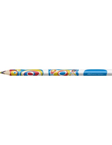 Faber-Castell Fantasia Lapiz Jumbo con Mina Multicolor - Cuerpo Triangular Decorado - Madera de Bosques Sostenibles
