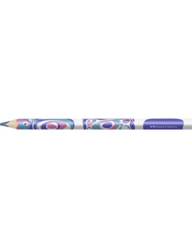 Faber-Castell Fantasia Pastel Lapiz Jumbo con Mina Multicolor - Cuerpo Triangular Decorado - Madera de Bosques Sostenibles
