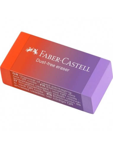 Faber-Castell Dust Free Flow Expositor con 24 Gomas de Borrar - Libre de PVC - Bajo-Residuo - Colores Surtidos