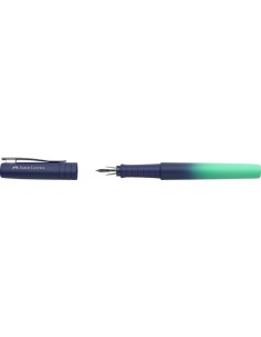 Faber-Castell Poly Ball Flow Edition Buzzing Blue Pluma Estilografica - Ancho del Plumin Medio - Suave al Tacto - Color