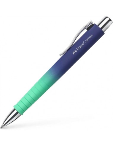 Faber-Castell Poly Ball Flow Edition Buzzing Blue Boligrafo Retractil XB - Forma Triangular Ergonomica - Suave al Tacto -