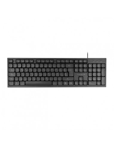 Tacens Anima AK02 Teclado Completo - Cable 1.3m - Disposicion QWERTY ES - Teclas Silenciosas de Perfil Bajo - Accesos