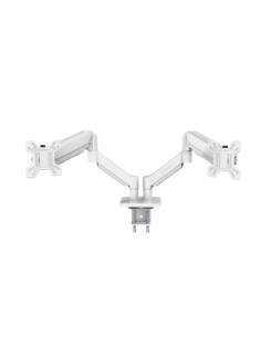 Mars Gaming MARMPRO2 Soporte de Mesa con Brazos Articulados para 2 Monitores hasta 32" - Incluye Accesorios - Articulado