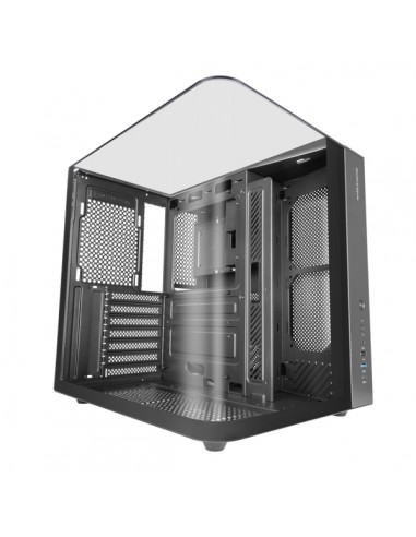 Mars Gaming MC-INFINIOLITE Caja Torre ATX - Estructura de Doble Camara - Vidrio Templado Curvo y Superior - USB-C - USB 3.0 -