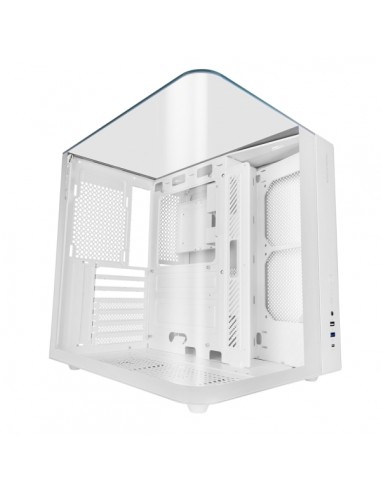 Mars Gaming MC-INFINIOLITE Caja Torre ATX - Estructura de Doble Camara - Vidrio Templado Curvo y Superior - USB-C - USB 3.0 -