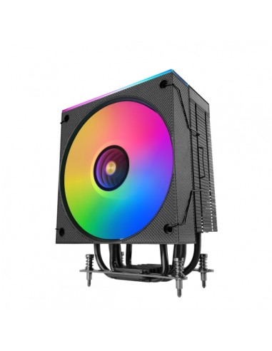 Mars Gaming MCPU-LCD Disipador CPU - Potencia TDP hasta 300W - 6 Tubos HCT - Ventilador PWM FDB de 120mm - Pantalla LCD -