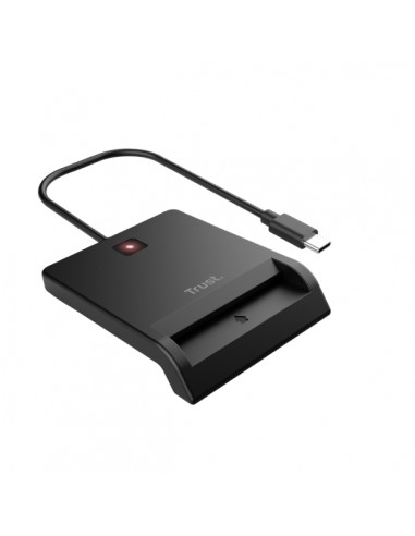 Trust Primo Lector de Tarjetas Inteligentes USB - Compatible DNI 4.0 - eID-eDowod y CIE - Color Negro