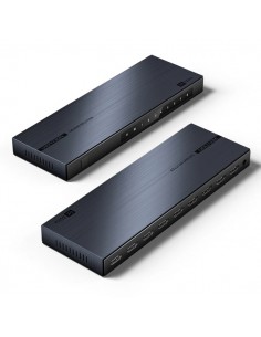 Vention Duplicador HDMI - Resolucion 4K - 1 Entrada - 8 Salidas - Aluminio - Color Negro