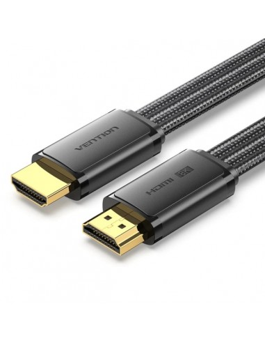 Vention Cable HDMI 2.1 Plano - Resolucion 8K - eARC - Longitud 2m - Conectores Chapados en Oro - HDR Dinamico - Tasa de