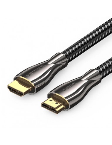 Vention Cable HDMI 2.0 - Resolucion 4K - ARC - Longitud 15m - Conectores Chapados en Oro - Chaqueta Trenzada de Algodon y PVC