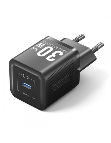 Vention Cargador de Pared - 30W - GaN - USB-C - Carga Rapida - Tecnologia PPS - Color Negro