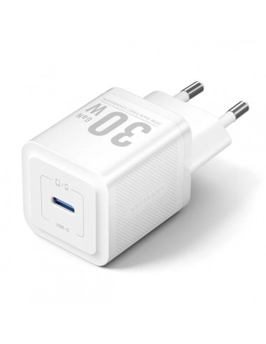 Vention Cargador de Pared - 30W - GaN - USB-C - Carga Rapida - Tecnologia PPS - Color Blanco