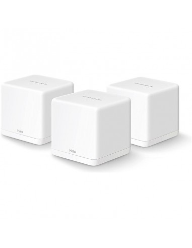 Mercusys H30G Sistema Wi-Fi Mesh AC1300 Dual Band - 3 Unidades Halo - Cobertura hasta 260 m² - Roaming sin Interrupciones